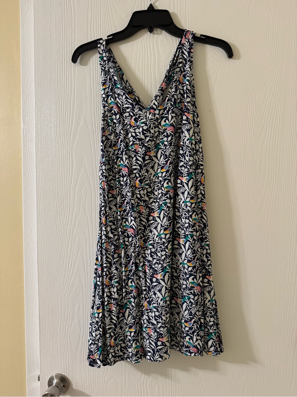 Dress with bird design